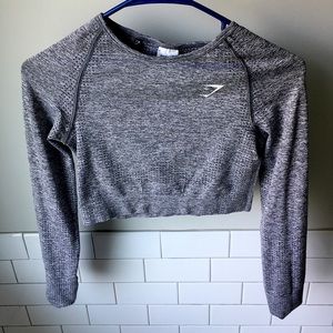 Gymshark flex sports long sleeve crop top.